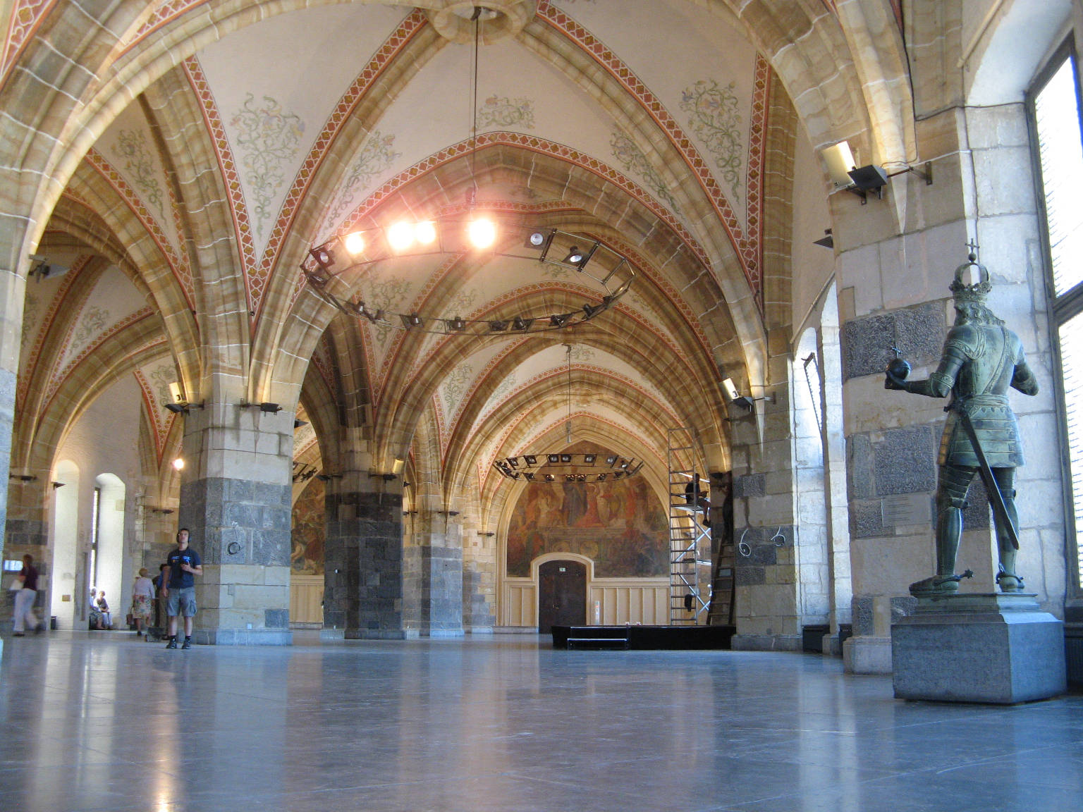 The main banqueting chamber in the Town Hall